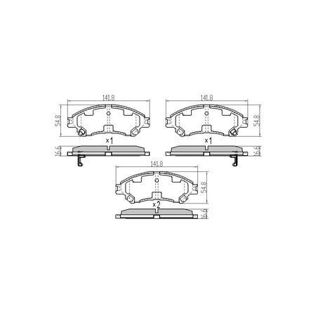 RDA Front Brake pads for Suzuki Vitara 1.4T, 1.6L 2016-On