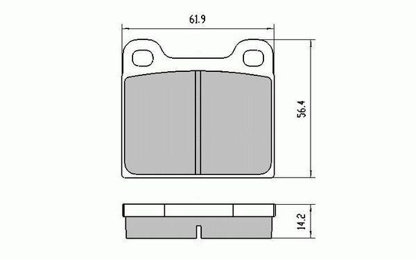 RDA Front Disc Brake Pads for Saab 900 Coupe GL GLE GLT 1979-1980 Type1