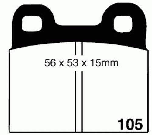 RDA Rear Disc Brake Pads for Saab 900 & 900i 1981-1988