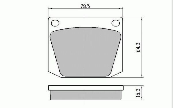 RDA Front Disc Brake Pads for Saab 900 & 900i 1986-1988