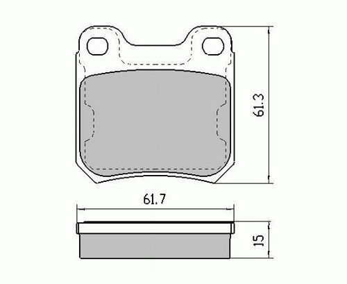 RDA Rear Extreme Disc Brake Pads for Saab 900 S 1997-6/1999