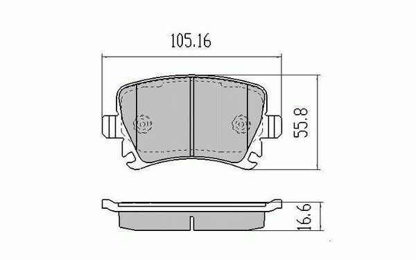 RDA Rear Disc Brake Pads for Skoda Octavia (ALL Models) 2004-ON