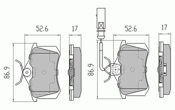 RDA Rear Extreme Disc Brake Pads for Skoda Fabia (ALL Models) 2010-2013