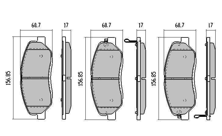 RDA Front Disc Brake Pads for Ssangyong Korando 2.0L 2011-Onwards