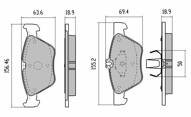 RDA Front Disc Brake Pads for Ssangyong Chairman 2005-2007 Type1