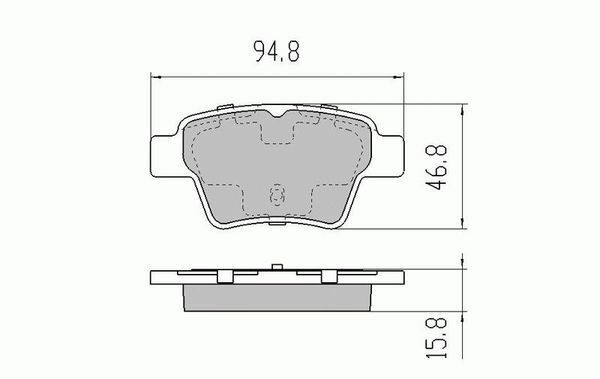 RDA Rear Disc Brake Pads for Ssangyong Actyon 2.0L 2.3TD 2006-ON