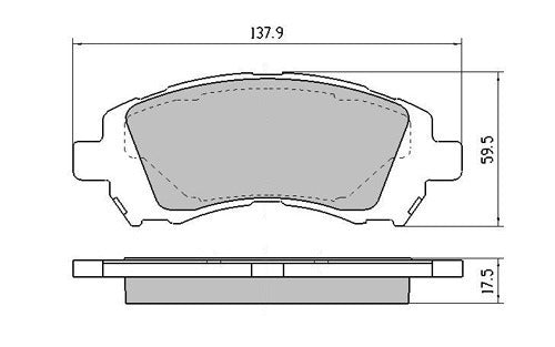 RDA Front Disc Brake Pads for Subaru Impreza 2.0 SPORTS 1997-2000