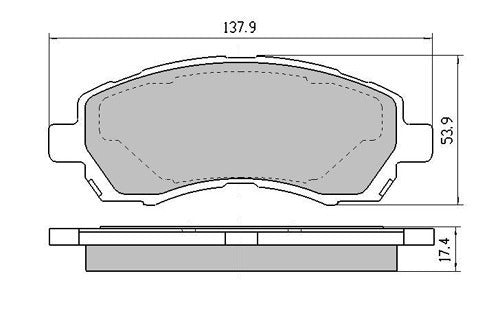 RDA Front Disc Brake Pads for Subaru Impreza 1.6 AWD 1996-2002