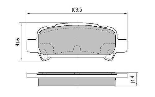 RDA Rear Disc Brake Pads for Subaru Outback 3.0 10/1998-8/2003