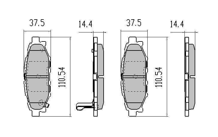 RDA Rear Extreme Disc Brake Pads for Subaru XV 2.0L 2012-Onwards