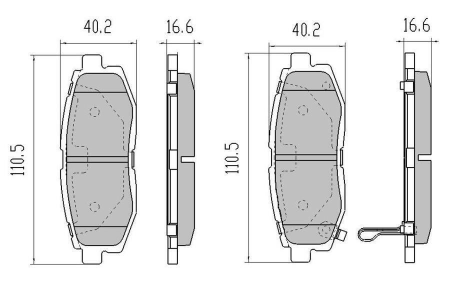 RDA Rear Extreme Disc Brake Pads for Subaru BRZ 2.0L AWD SPORTS 2012-ON