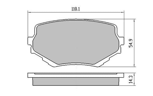 RDA Front Disc Brake Pads for SUZUKI VITARA GRAND SQ420W SQ625W 1998-8/05 Type1