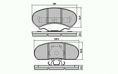 RDA Front Disc Brake Pads for Toyota Crown MS83 Wagon 1975-1977