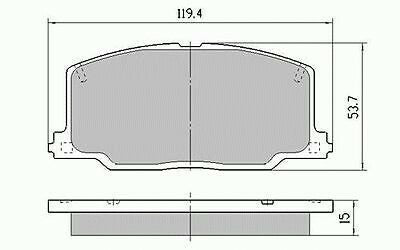 RDA Front Disc Brake Pads for Toyota Celica ST184 2WD 8/1991 - 11/1993
