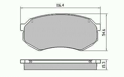 RDA Front Disc Brake Pads for Toyota Hilux 2WD RN90 8/1988 - 7/1997