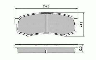 RDA Rear Disc Brake Pads for Toyota Landcruiser VDJ76 VDJ78 VDJ79 4/2006 -ON