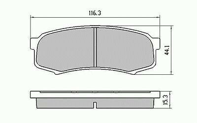 RDA Rear Disc Brake Pads for Toyota Prado RZJ12# KZK12# 1/2003 - 8/2009