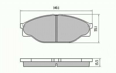 RDA Front Disc Brake Pads for Toyota Hiace RZH103 RZH113 RZH125 8/1989-1/05