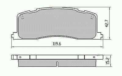 RDA Rear Disc Brake Pads for Toyota Tarago TCR1# TCR2# 5/1990-3/2000