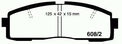 RDA Rear Disc Brake Pads for Toyota Cressida MX83 9/1988 - 2/1993