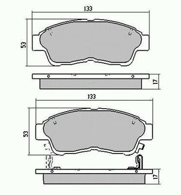 RDA Front Disc Brake Pads for Toyota Corolla AE102 7/1994 - 7/2000