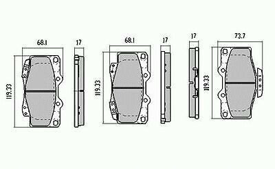 RDA Front Disc Brake Pads for Toyota Prado VZJ95 KZJ95 7/1996 - 12/2002