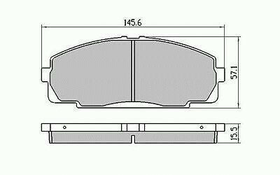 RDA Front Disc Brake Pads for Toyota Hiace DH KDN KDH TRH 2005-2008 Type1