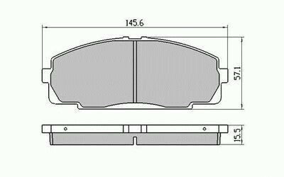 RDA Front Disc Brake Pads for Toyota Hiace SBV LXH12 LXH22 RCH12 RCH22
