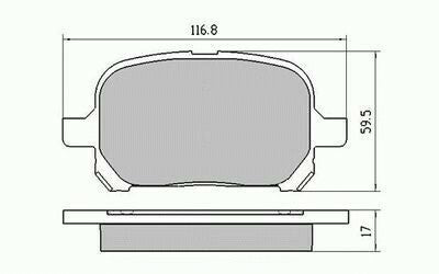 RDA Front Disc Brake Pads for Toyota Avalon MCX10R 7/1999 - 8/2003