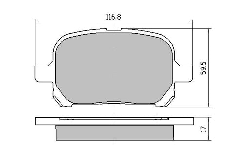 RDA Front Disc Brake Pads for Toyota Tarago ACR30 04/2000-12/2005 Type2