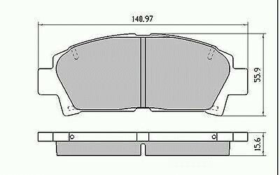 RDA Front Disc Brake Pads for Toyota MR2 Spyder SW20 1992 - 9/2000
