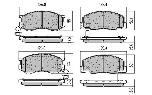 RDA Front Disc Brake Pads for Toyota Townace KR42 KR43 10/1993-8/2002