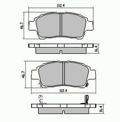 RDA Front Disc Brake Pads for Toyota Echo NCP10 NCP12 NCP13 10/1999-10/2005