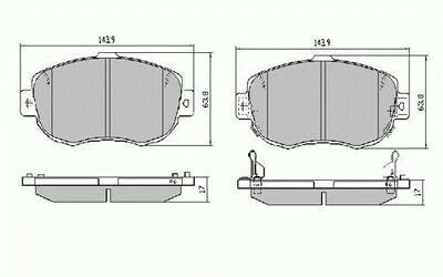 RDA Front Disc Brake Pads for Toyota Supra JZA80 Twin Turbo 5/1993-ON Type1