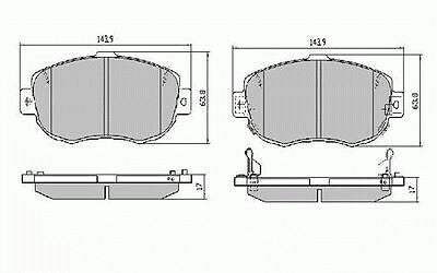 RDA Front Disc Brake Pads for Toyota Supra JZA80 Non Turbo 5/1993-ON
