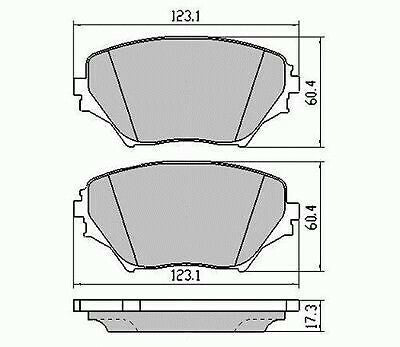 RDA Front Disc Brake Pads for Toyota RAV4 ACA20 ACA21 ACA23 7/2000 - 10/2005