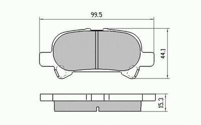 RDA Rear Disc Brake Pads for Toyota Avalon MCX10 7/1999 - 8/2003