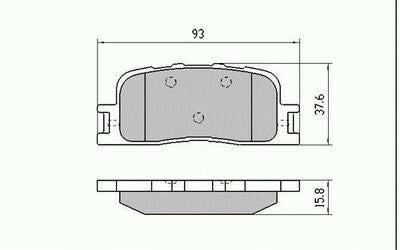 RDA Front Disc Brake Pads for Toyota Avalon MCV10R MCX36R3 9/2003 - 3/2006