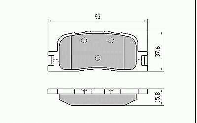 RDA Front Disc Brake Pads for Toyota Camry ACV36 MCV36 8/2002 - 8/2006