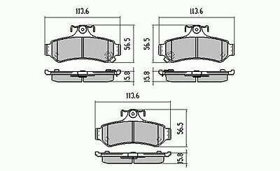 RDA Rear Disc Brake Pads for Toyota Avalon MCX10 MCV36 9/2002 - 3/2006