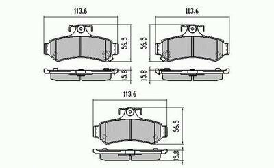 RDA Rear Disc Brake Pads for Toyota Aurion GSV40R V6 11/2006-Onwards