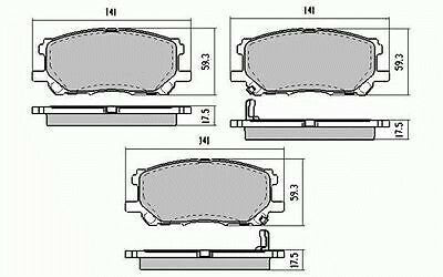 RDA Front Disc Brake Pads for Toyota Kluger MCU28 V6 8/2006 - 6/2007