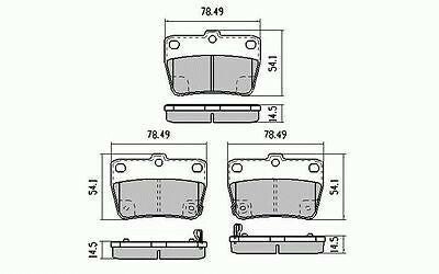 RDA Rear Disc Brake Pads for Toyota RAV4 ACA20 ACA21 ACA23 7/2000 - 10/2005