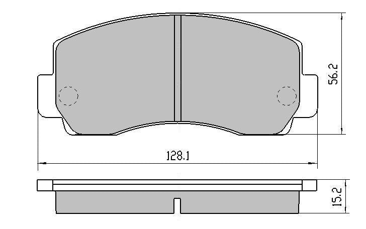 RDA Front Disc Brake Pads for Toyota Celica RA23 RA28 1976 - 7/1977 Type1