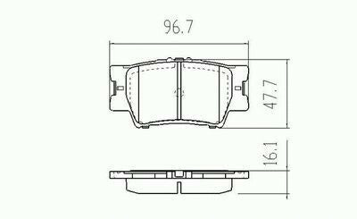RDA Rear Disc Brake Pads for Toyota RAV4 ACA3# ACR3# GSA3# 10/2005-2008
