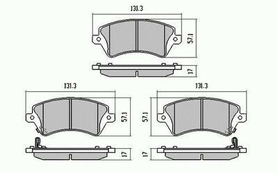 RDA Front Disc Brake Pads for Toyota Corolla ZZE121 ZZE123 ZZE125 (Type2)
