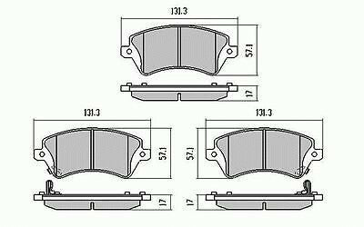RDA Front Disc Brake Pads for Toyota Corolla ZZE121 ZZE122 ZZE125 (Type2)
