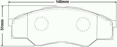 RDA Front Disc Brake Pads for Toyota Hilux 2WD GGN TGN KUN LAN 4/2005-2008