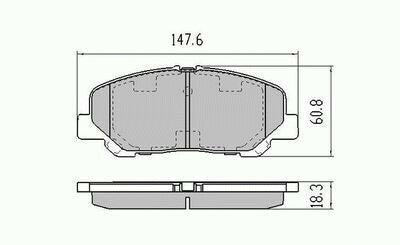 RDA Front Disc Brake Pads for Toyota Tarago ACR50 GSR50 3/2006 - ON