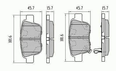 RDA Rear Disc Brake Pads for Toyota Tarago ACR50 GSR50 3/2006 - ON